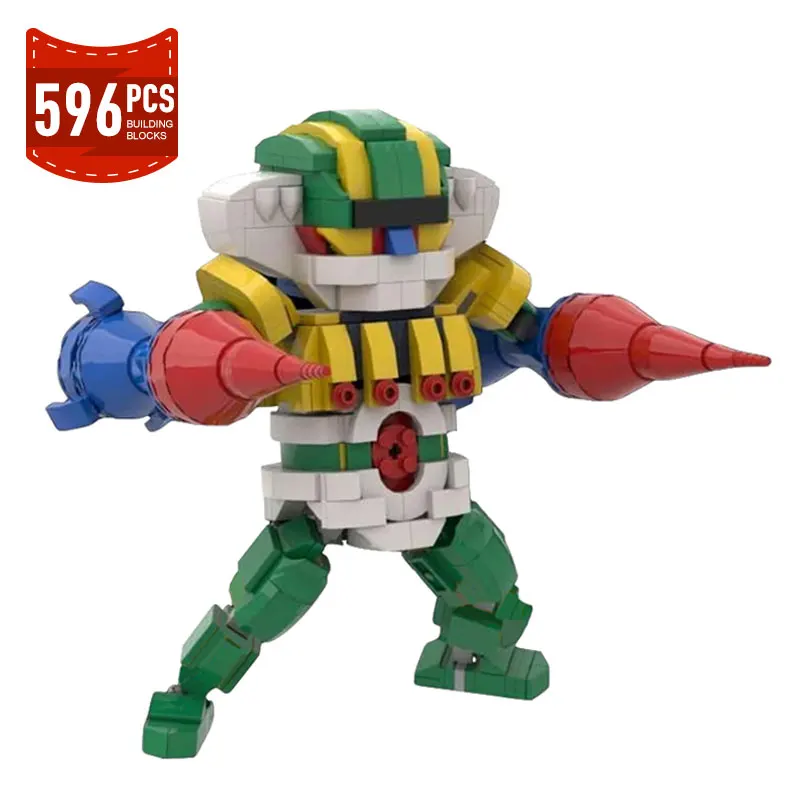 Moc Anime Figures Steel Jeeged Robot Model Building Blocks 2 In 1 Mecha Warrior Deformation Brick Constructor Toys Gift