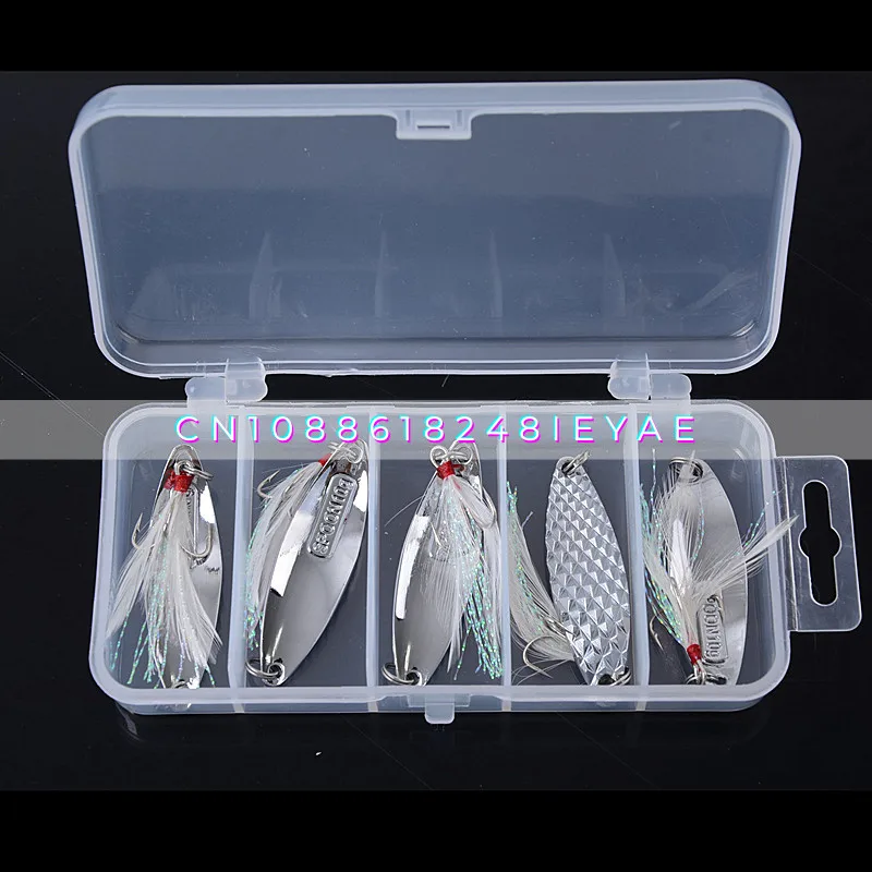 Super Leech Set 7/10/15 Gram Gold Silver Luya Sequins Fishing Bait, Freshwater Sea Fishing Supplies Fishing Tackle