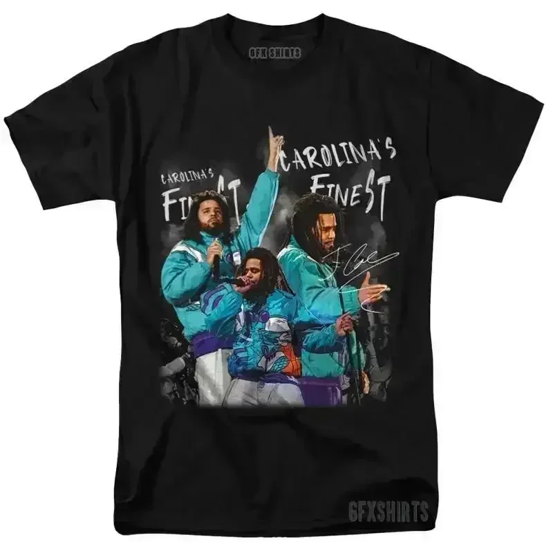 J Cole T Shirt Tour Merch 90s Hip Hop Rap Vintage style graphic design