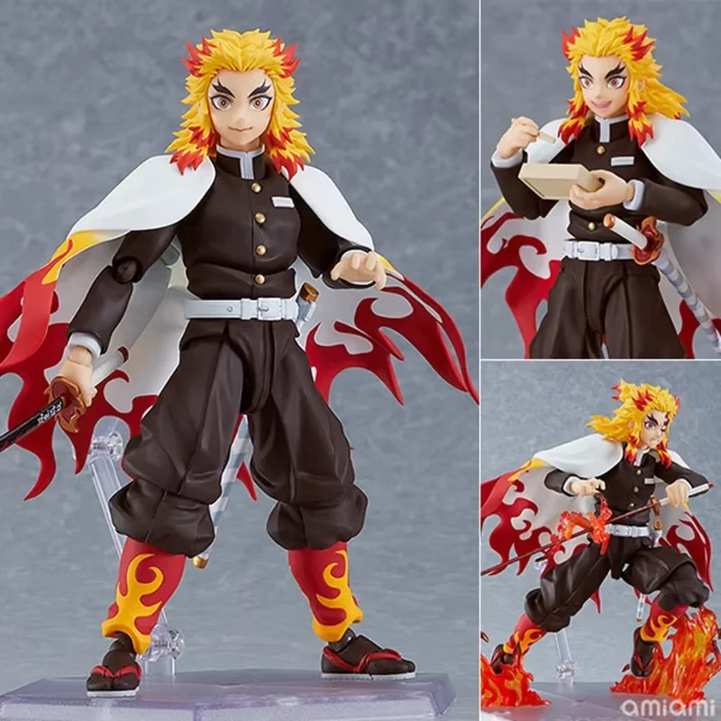 Figuras de acción de Demon Slayer, Kimetsu no Yaiba Rengoku Kyoujurou Tanjirou Kamado Nezuko Agatsuma Zenitsu, juguetes en miniatura, regalos