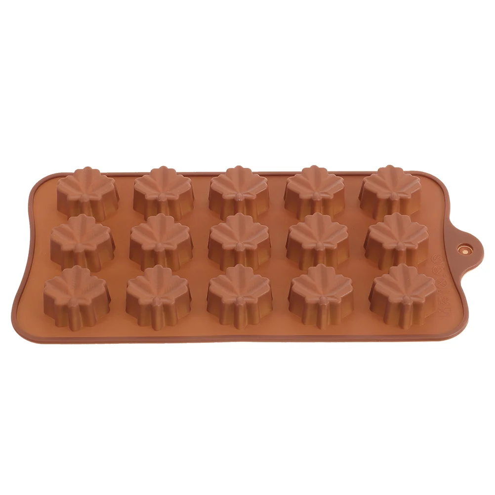 Molde de Chocolate, plantillas para pasteles, moldes de silicona para galletas, bricolaje, café, Gel de sílice, caramelo de otoño