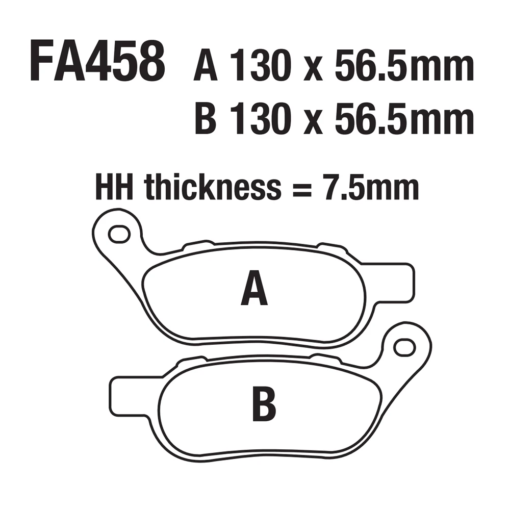 USERX Motorcycle disc brake pad Brakes Front Rear Disc Brake Pads For FA458 HARLEY DAVIDSON low rider fat boy softail street bob