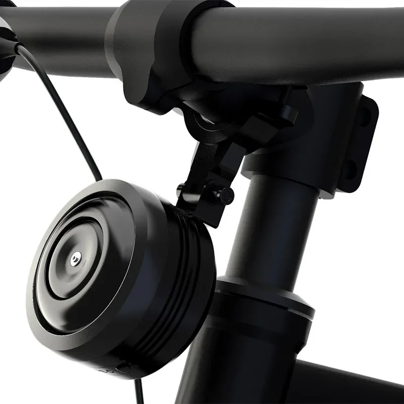 Fahrradklingel, elektrische Hupe, wasserdicht, USB-Ladefunktion, lauter Klang, für BMX- und MTB-Fahrräder, zum Anbringen am Lenker (optional mit Diebstahlschutz-Alarm). – Detail 1