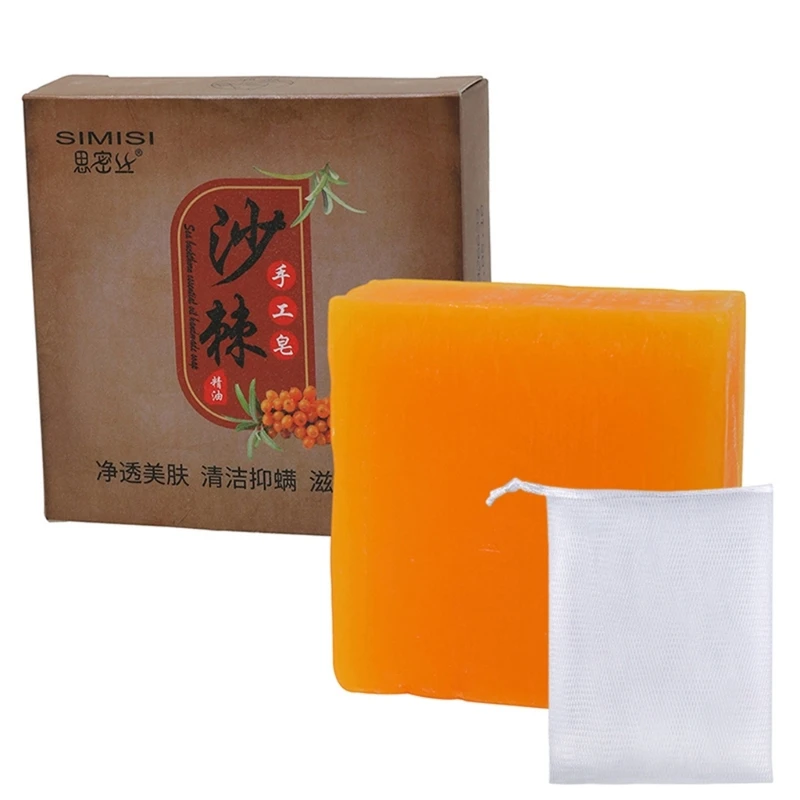 Hắc Mai Biển Xà Phòng Handmade Mặt Làm Sạch Cơ Thể Sữa Dê Dầu Hắc Mai Biển Dropshipping