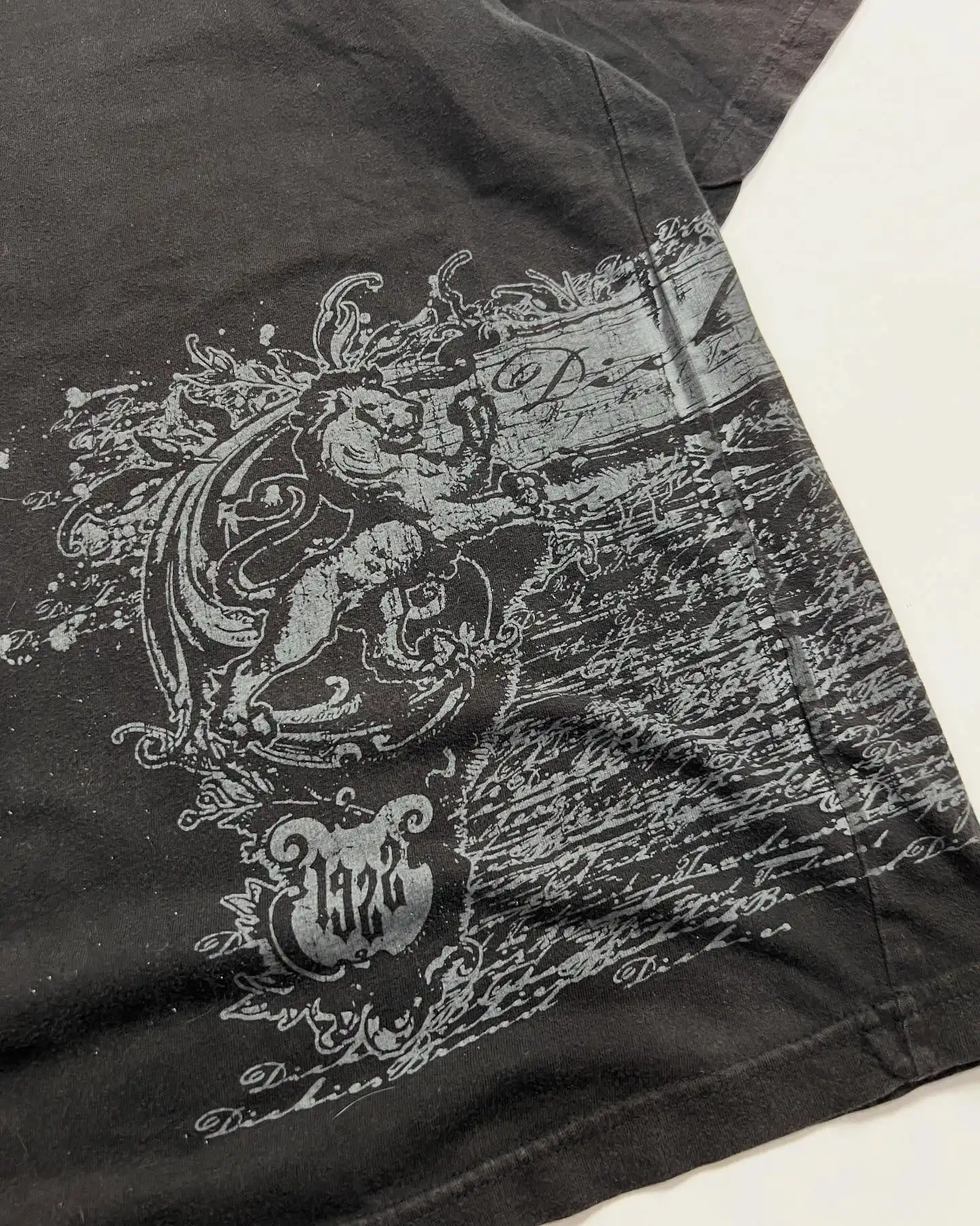 ريترو 2000s القوطي Harajuku الشارع نمط الجرافيك المحملة الظلام القطن قميص بولو خمر قمة الموضة الأمريكية