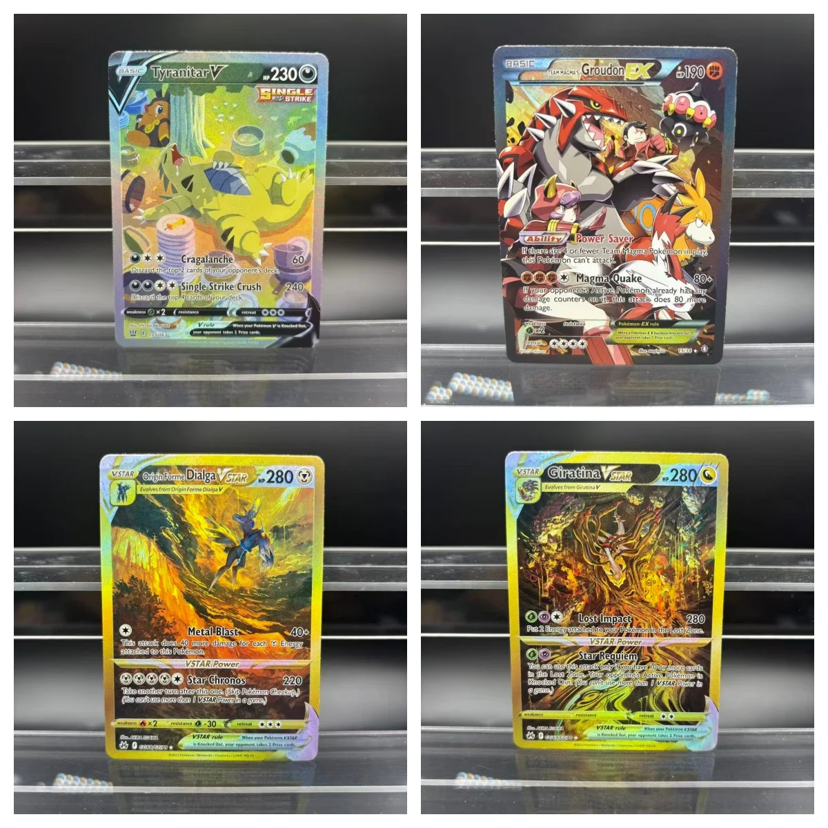 DIY  Collection Cards Psyduck Salamence Crobat Mewtwo ex EN Self Made Single Card Classic Game Anime Card Gift Toy