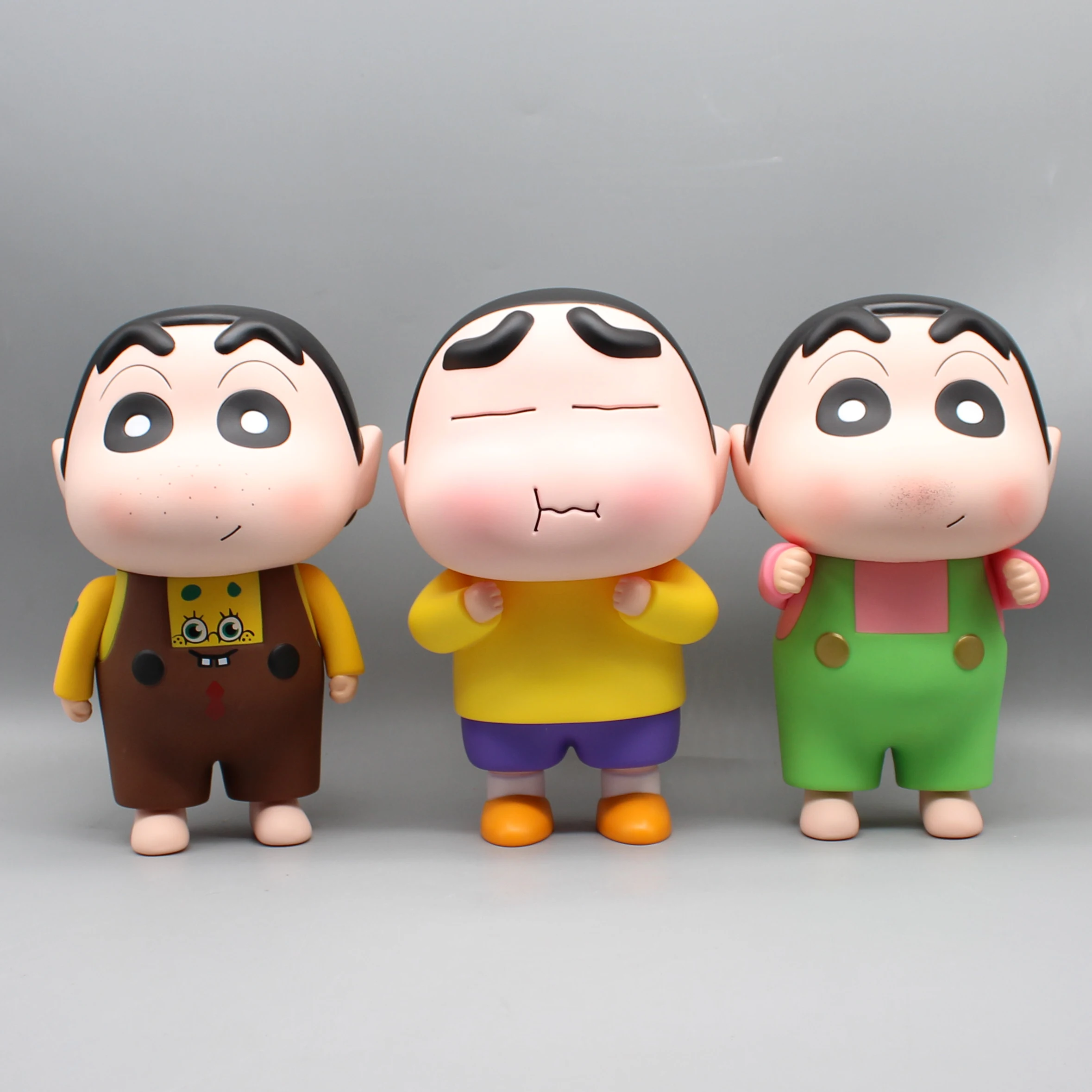 

3pcs Q-version Cartoon Freckles Cute Creative Crayon Shin Chan Anime Character Pvc Model Ornament Toy Children's Gift