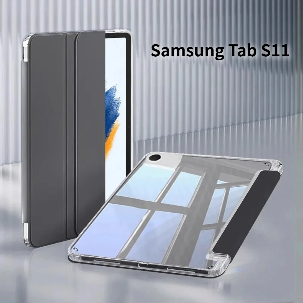 

Tablet Leather Case for Samsung Tab S11 S7 S8 S9 11 FE 10.9 Plus S10 12.4 Inch Case Magnetic Smart Cover Pencil Holder Funda