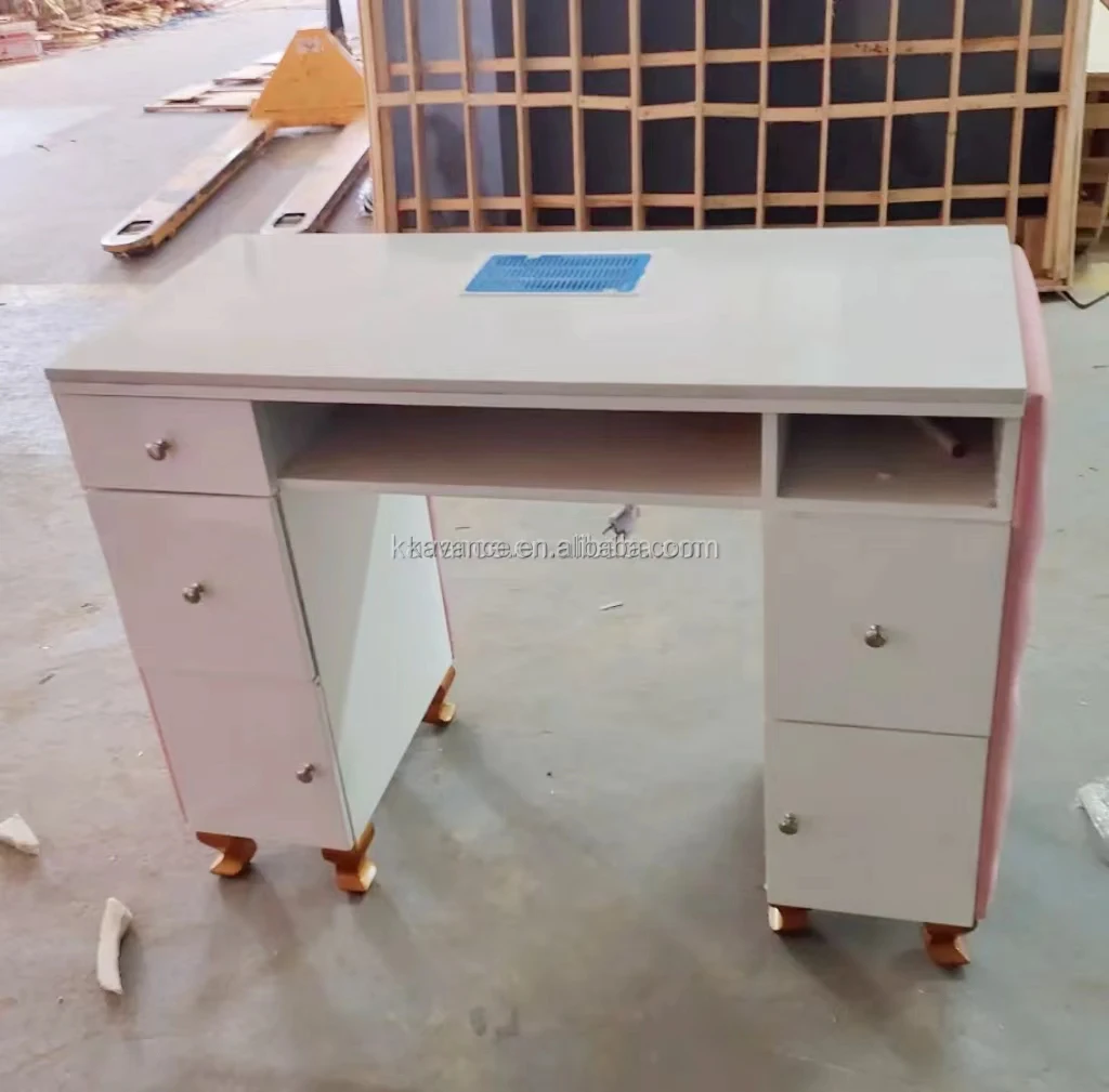 Vacuum Cleaner Table Nails Table Nail Beauty Salon pink Nail Table