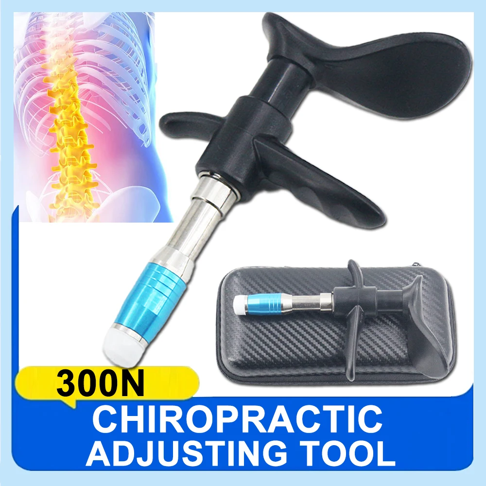 Portable Chiropractic Adjusting Tools Single Head Alleviate Spinal Pain Therapy Scoliosis Body Massager Manual Gun