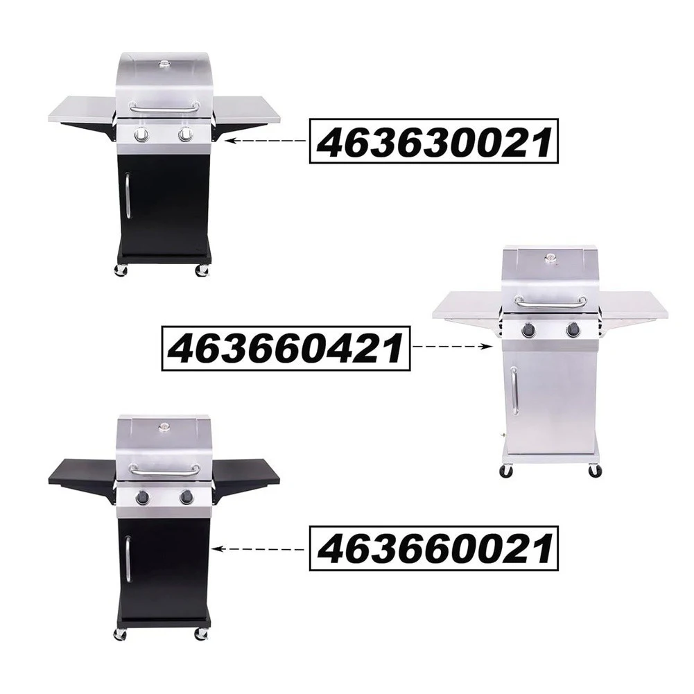 Grill Replacement Parts Compatible with For Charbroil 5 Burner Models Stainless Steel Heat Guards and Fire Guard Plates Silver