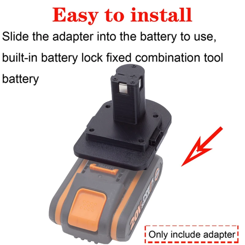 Imagem -04 - Adaptador para Ryobi 18v One Mais Li-ion Battery Adapter Ion Tools para Converter para Worx 20v 4pin Wa3551.1 Wa3561 Wa3516