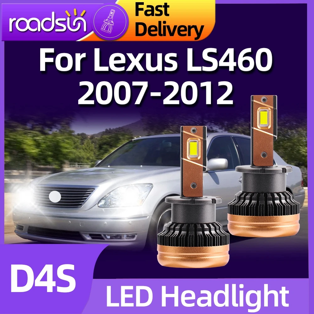 

Roadsun 30000LM D4S LED Headlights HID Bulb 120W Car Light Auto 6000K For Lexus LS460 2007 2008 2009 2010 2011 2012