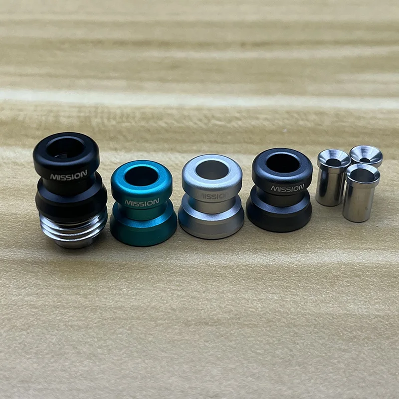 Mission XV Cosmos Style Drip Tip 316ss Fori d'aria Diametri 2.0mm 3.0mm 4.5mm per SXK BB / Billet Box Mod Kit vape Accessori