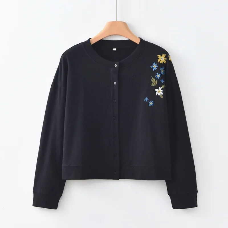 

Lightweight Cardigan Embroidery Lyocell Wool Jackets Spring