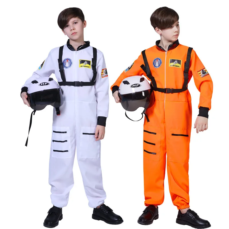 

Halloween Cosplay Adult Kid Performance Costumes Astronaut Outfits Jumpsuits Halloween Costume For Role Play Performance