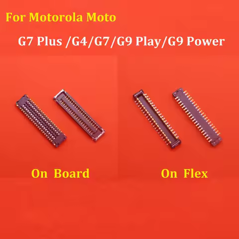 10PCS For Motorola Moto G7 Plus/G4/G7/G9 Play/G9 Power Plug On Board 40pin LCD Display Screen Flex FPC Connector