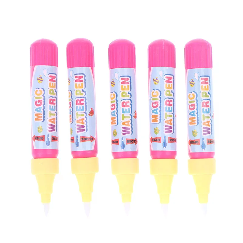 Stylo de dessin à l'eau magique, 5 pièces, jouet pour peinture pour enfants, tapis d'écriture à l'eau, stylo pour gribouillage, outil de remplacement, jouet éducatif pour enfants