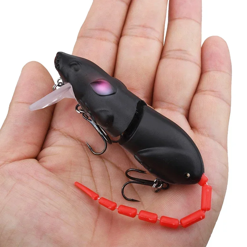 

15.5g 155mm Topwater Bionic Rat Bait Jointed Mouse Lure 2 Sections Artificial Bait Rat Lure Wobbler Fishing Pesca Pike Lures