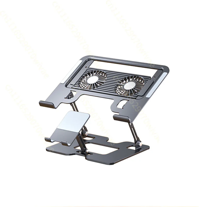Laptop mobile phone 2-in-1 cooling bracket with fan silent cooling bracket