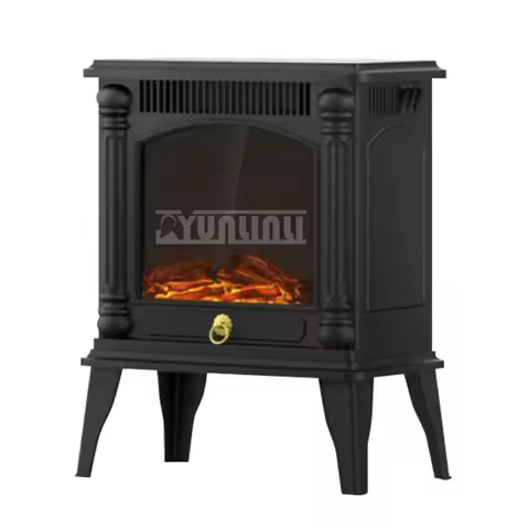 New Electric Heater 3D Simulation Flame Mountain Household Living Room Fireplaces Heater 1400W Heater