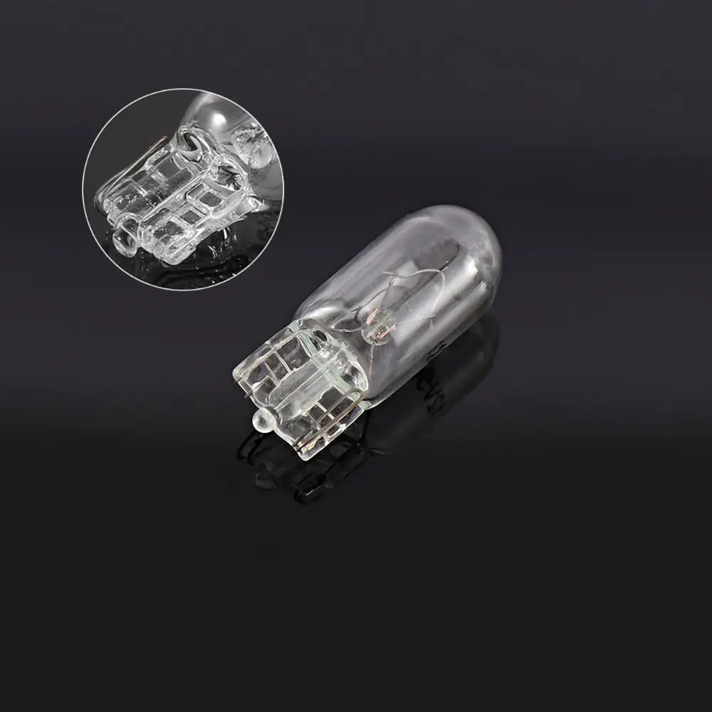 Warm White T10 W5W 194 168 12V Width Lamp License Plate Lights Signal Light Halogen Bulbs