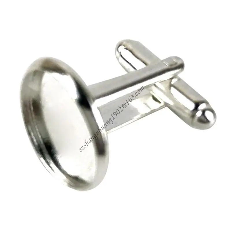 

Q6RB Cufflinks Cuff Button Silicone Mold Tray Round Symbol Pendant Ornament Epoxy Resin Casting Mould DIY Craft