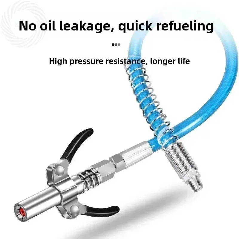 

A Set 10000 PSI Two Press Easy To Push Accessories Grease Coupler Heavy-Duty Quick Release for Grease Gun Coupler NPTI/8