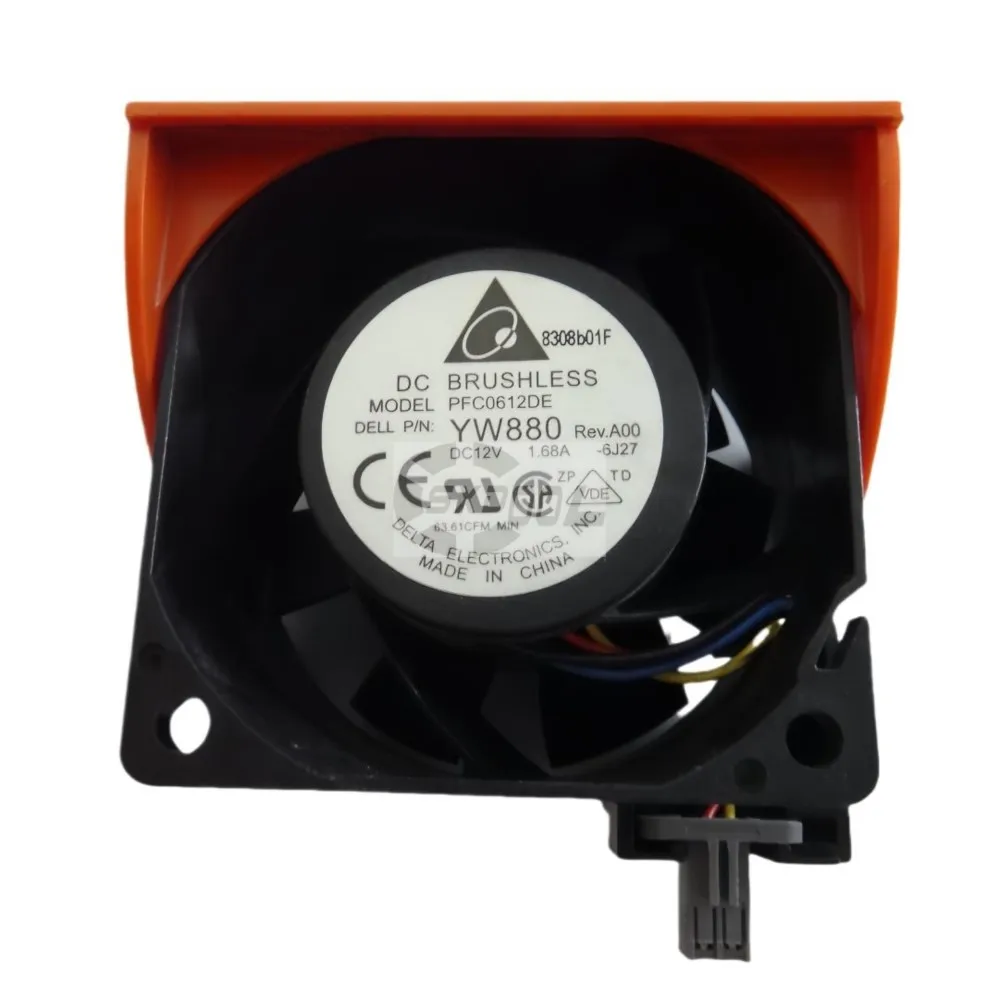 For PowerEdge PE2950 PR272 DC471 YW880 Server Fan PFC0612DE 6038 6cm 12V 1.68A High Speed Booster Servers Data Center