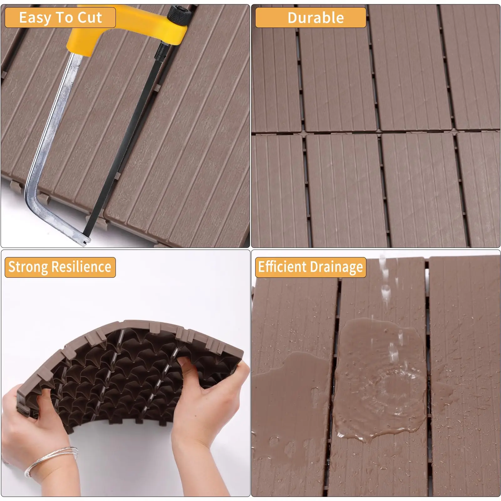 Plastic Interlocking Deck Tiles 12