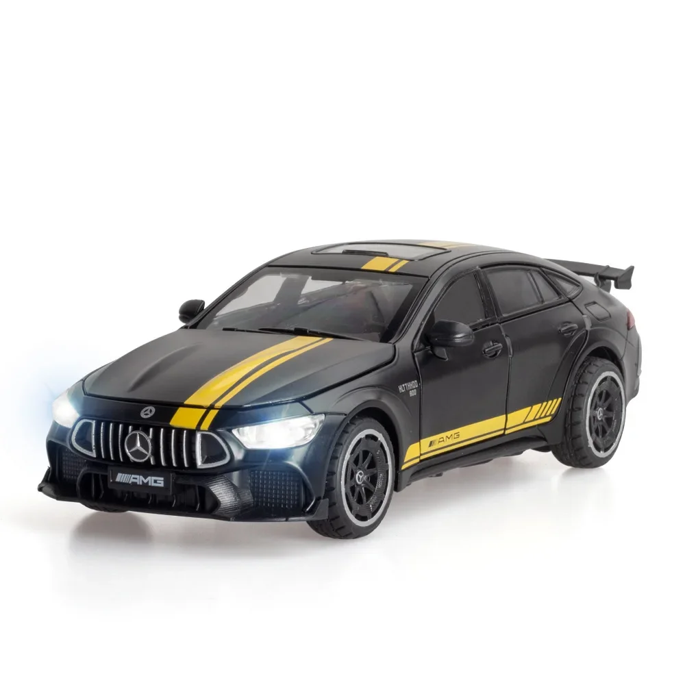 1:24 Mercedes-Benz AMG GT63 Diecast Alloy Car Model Metal Toy With Sound Light Pull Back For Kid Children Collection A478