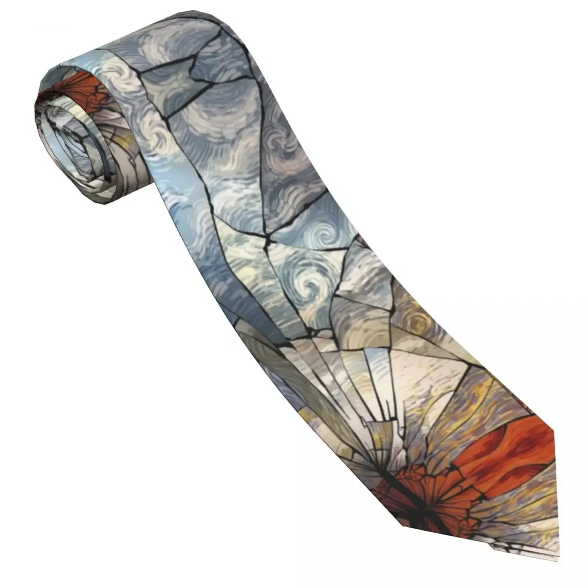 Van Gogh Painting Tie Abstract Art Classic Elegant Neck Ties For Men Women Wedding Party Quality Collar Tie Necktie Accessories