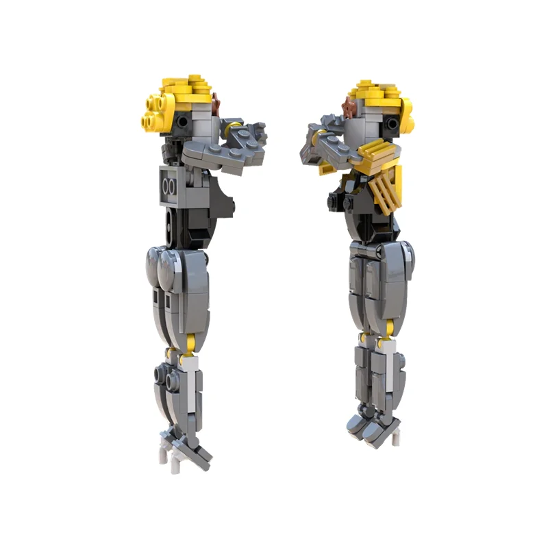 263pcs MOC Icons Atomic Heart Project Twin Robots Ballet Dancers Model Building Blocks Toy Architecture Christmas Gift Brick