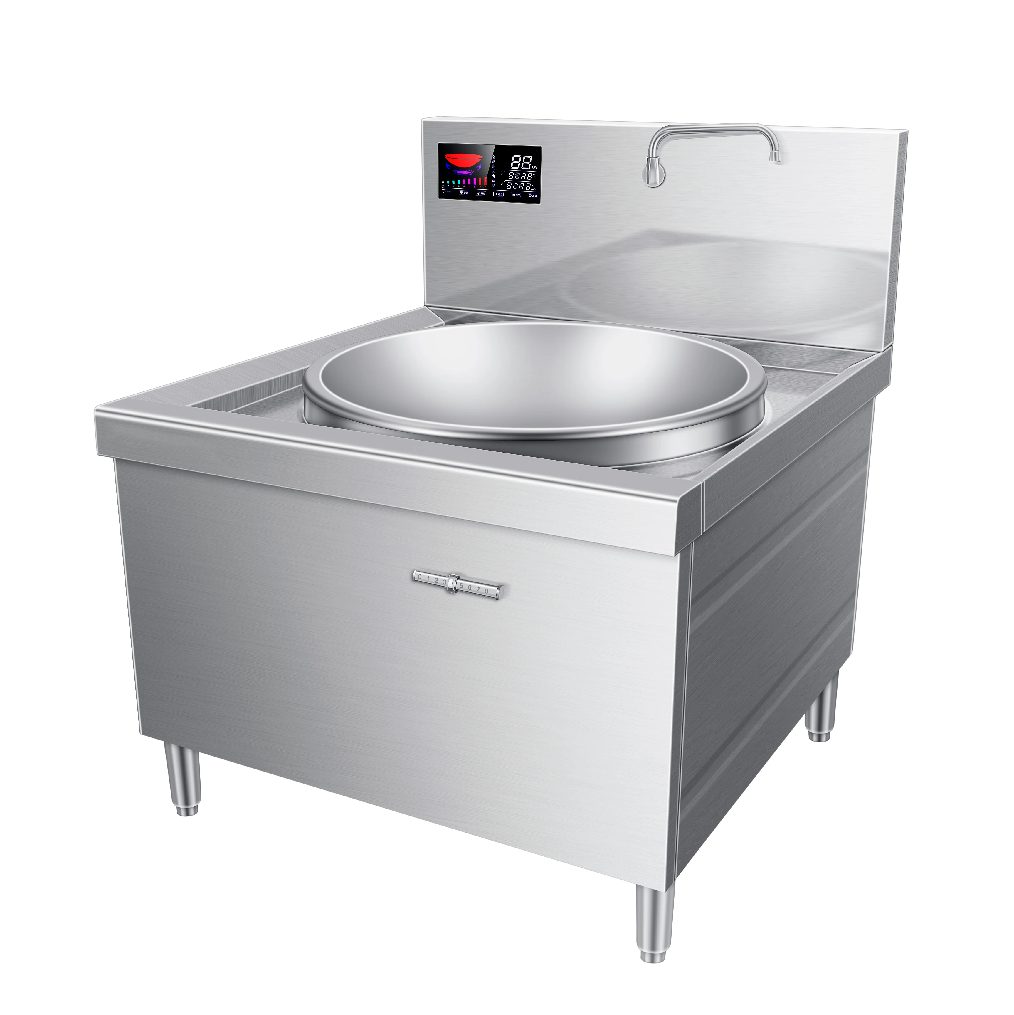 الموقد التعريفي الهجين اثنين الموقد مقعر طباخ كهربائي التعريفي موقد التجاري عالية الطاقة التعريفي طباخ