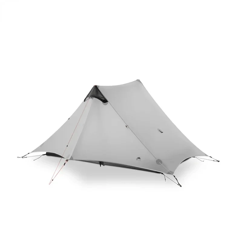 LanShan 2 2 Person Outdoor Ultralight Hiking Camping Tent 3-Season Professional 15D Silicone Rodless-Tent 4-Season Charcoal