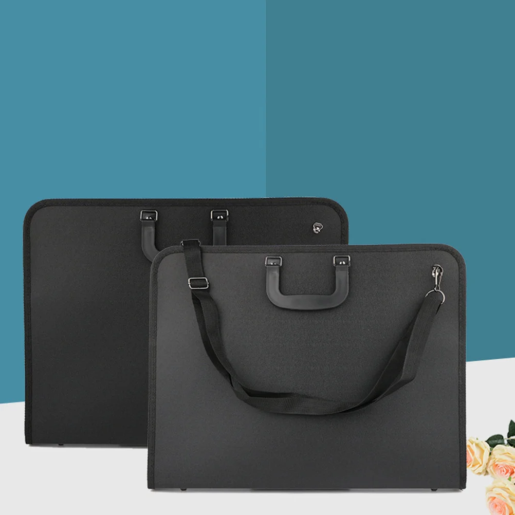 Bolsa de almacenamiento para dibujo artístico, Estuche de transporte portátil para artistas, bolsa de almacenamiento ligera de tela Oxford con asa, estuche tipo cartera A3