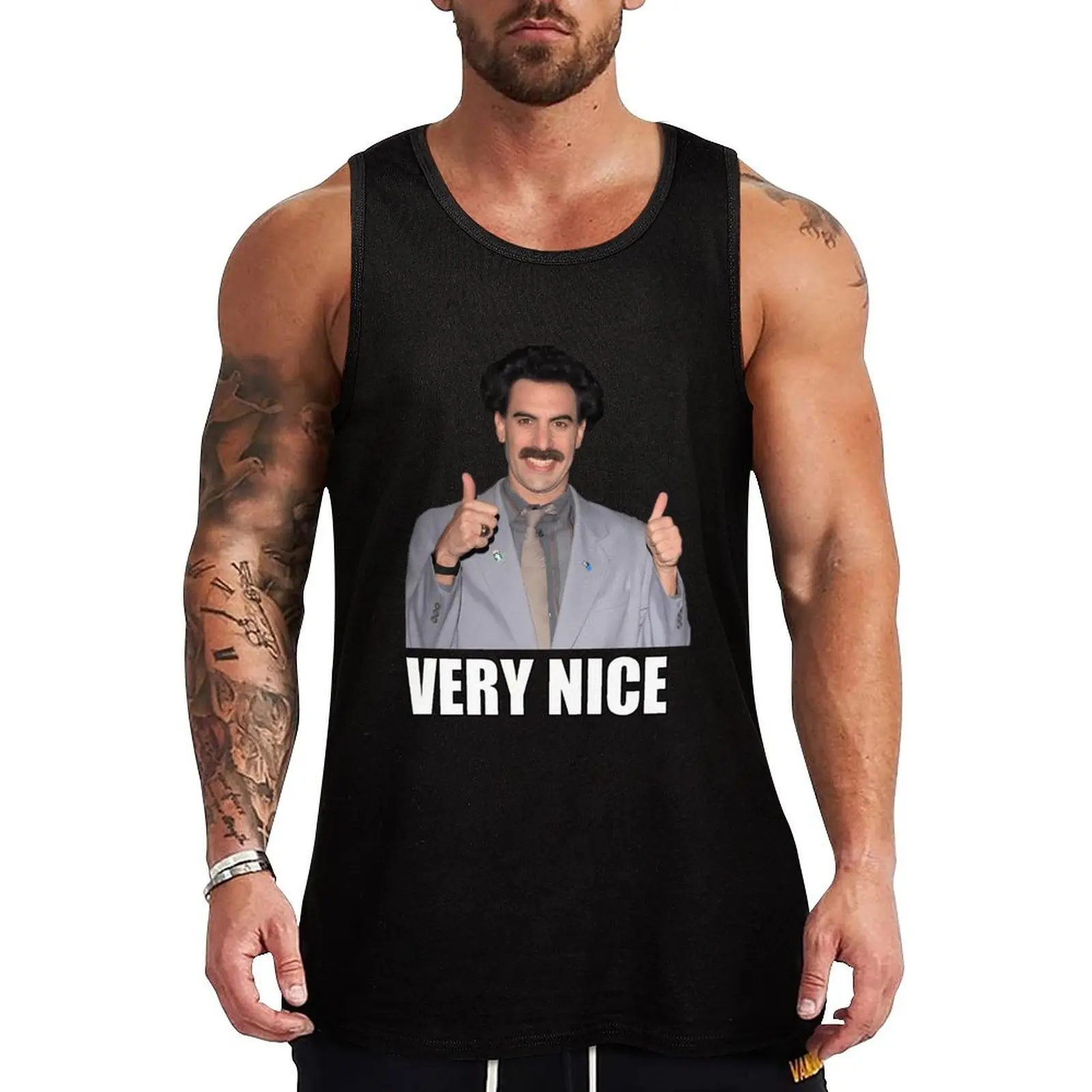 

Borat Very Nice Tank Top Cotton Tank Top Soft Casual Sleeveless Shirt