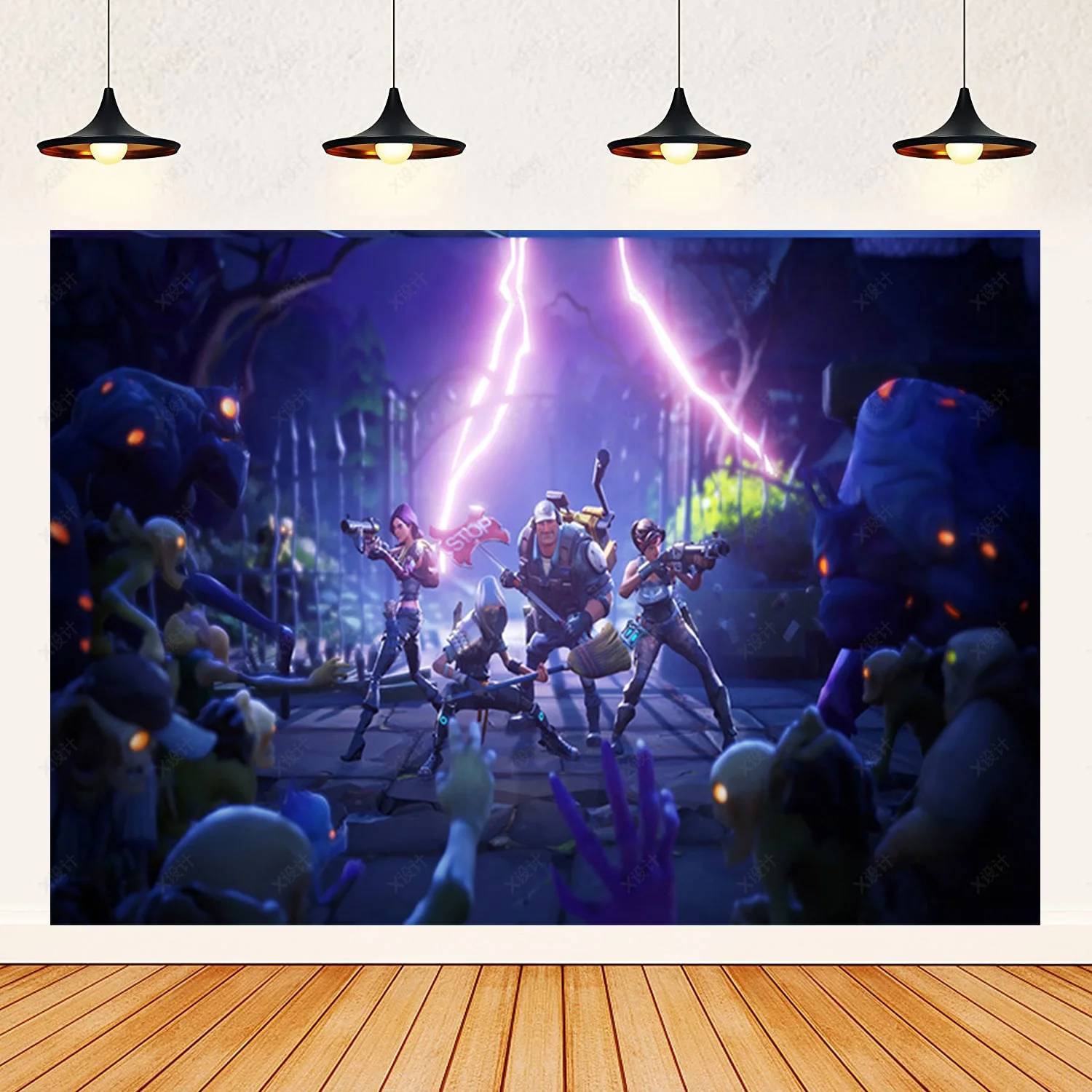 Fortnite Schietspel Verjaardagsfeestje Benodigdheden Achtergrond Hot Game Poste Boy Decoratie Achtergrond Fotografie Props Kindergeschenken
