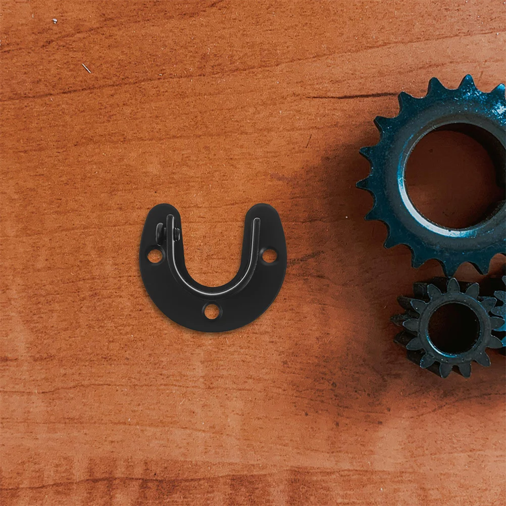 

2pcs Stainless Steel Closet Rod Holder Heavy Duty Metal Wardrobe Brackets Black Finish For Rv Shower Curtains Closet Pole Socket