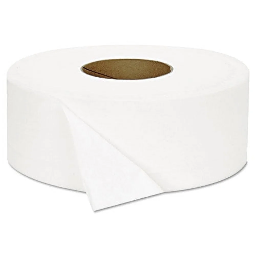 Carta igienica jumbo a 2 strati sicura settica 1000 piedi 12 rotoli Toilette extra large ad alto traffico liscia e assorbente