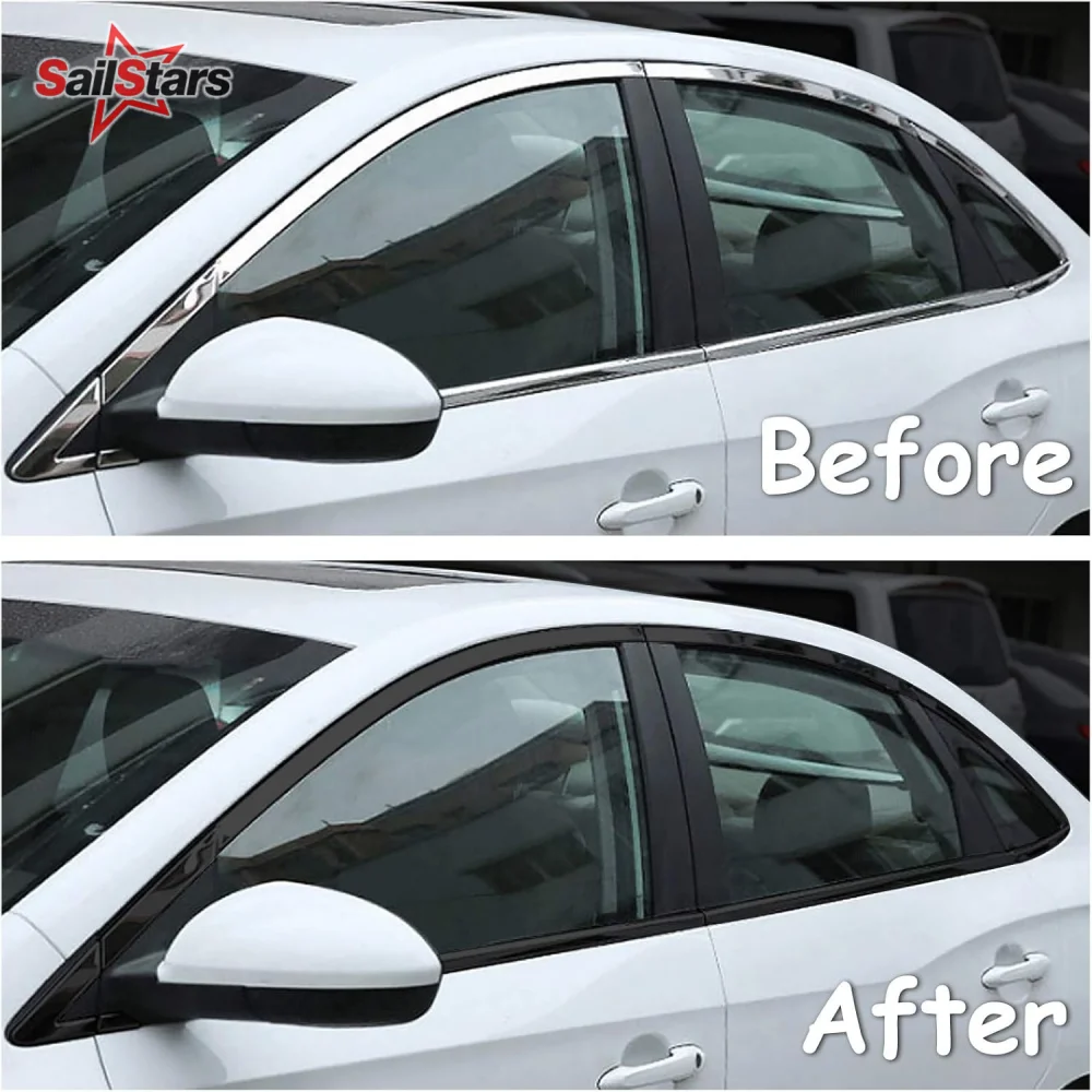 3/5/7/10cm Black Glossy Vinyl Stripe Black Film Car Decal For Vehicle Interior Hood Roof Door Self Adhesive