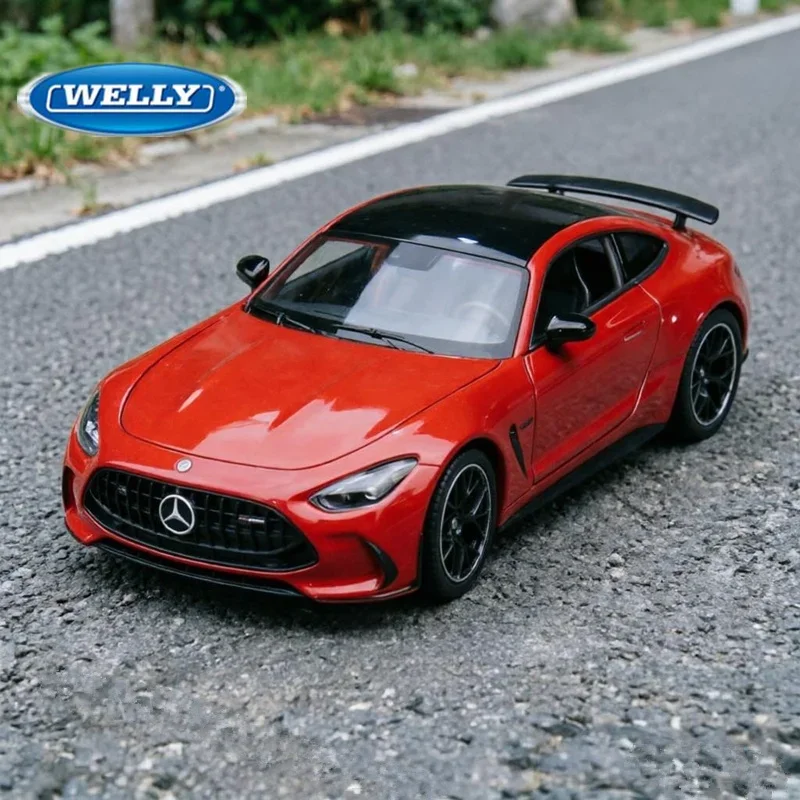 

WELLY 1:24 Mercedes-Benz AMG GT 63 Coupe, коллекционная модель автомобиля из литого металла, высокодетализированная гоночная машина, подарок для коллекционеров