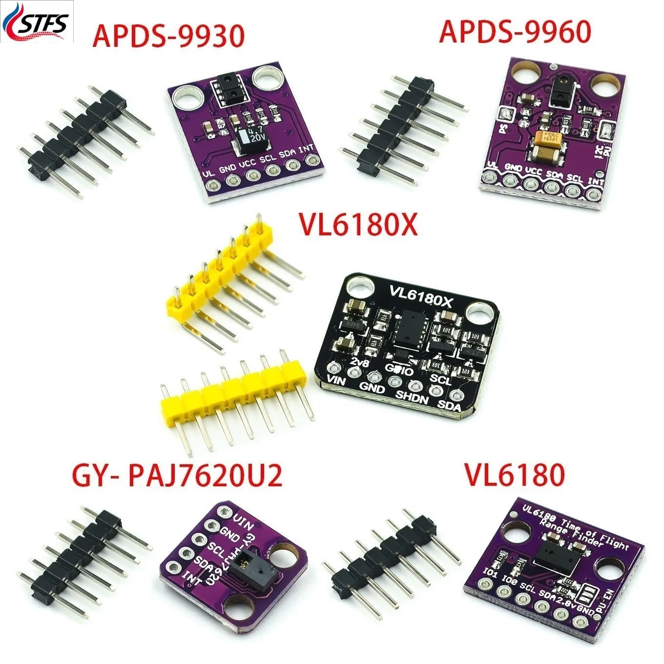 APDS-9930 APDS-9960 VL6180 VL6180X  Gesture recognition sensor PAJ7620U2 non-contact gesture sensor module optics for arduino