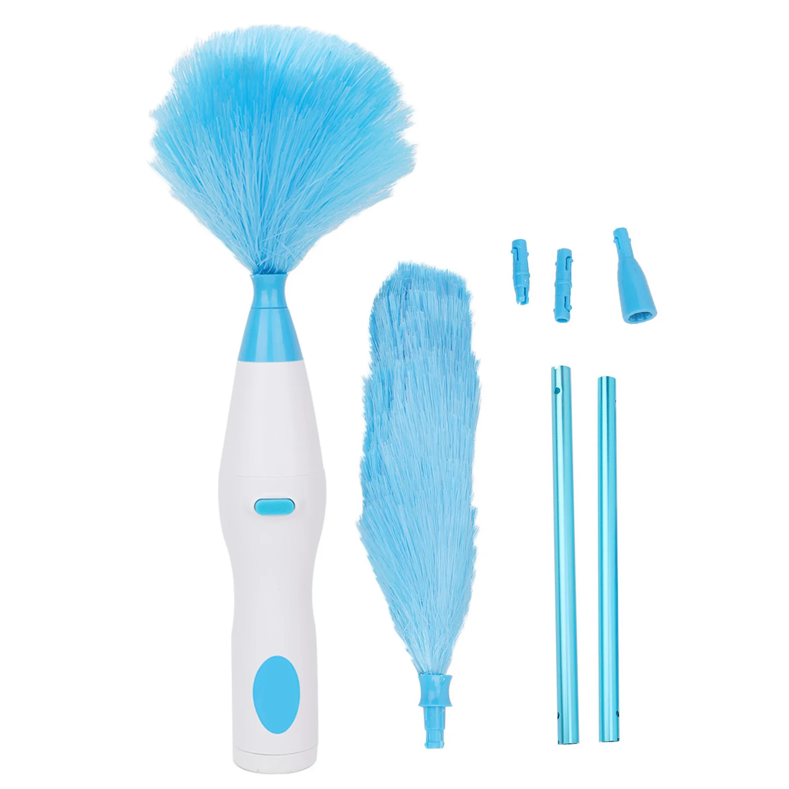 Escova de limpeza elétrica, espanadores plásticos, remoção ininterrupta de poeira para móveis, espanador do escritório, 9.25 * 1.57in
