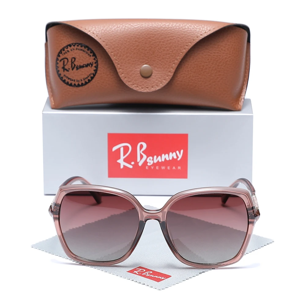 Trendy Women Sunglass Polarized Anti-UV400 Butterfly Large Frame Glasses for Lady Vacation Beach Accessories