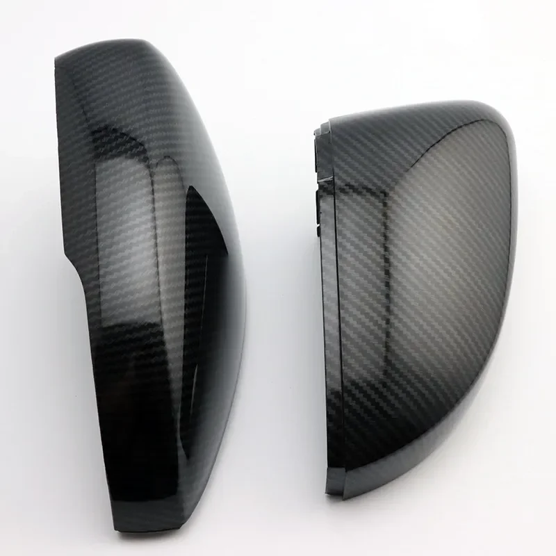 for Volkswagen Polo 6R 6C 2010-2017 Carbon Fiber Water Transfer Rear View Mirror Cover Shell Cap Replacement Accessories