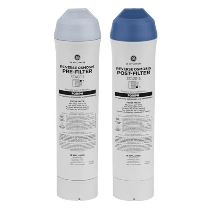 

Pre and Post Filter Set Compatible with Select Under Sink Filtration Systems Including GNRQ18NBN Replace Every 6 Months