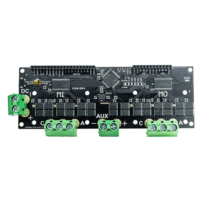 T24C 2X MKS XDRIVE Xdrive3.6 56V FOC BLDC AGV-Servo Dual Motor Controller Board High-Precision Based On Odrv V3.6