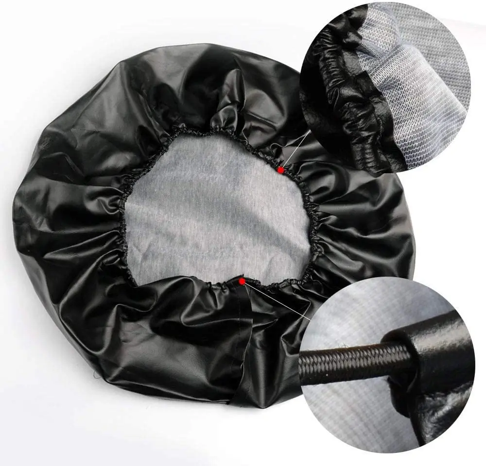 PU Spare Tire Cover Wheel Protectors Weatherproof Leather 14\