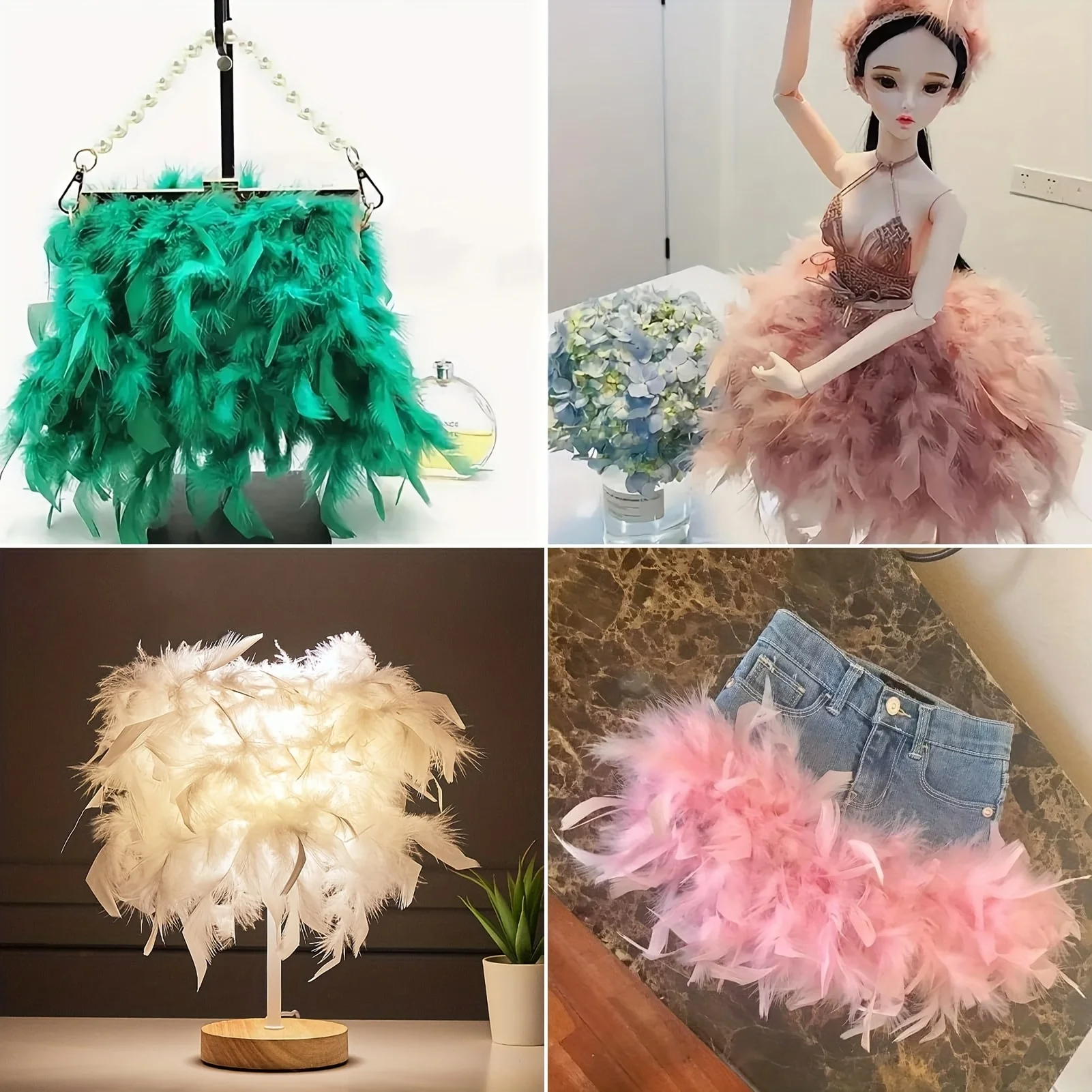5/10 متر رقيق الأحمر ريشة تقليم تركيا الريش هامش لفستان الزفاف ديكور الحفلات DIY بها بنفسك الخياطة ريشة المشاريع والحرف اليدوية